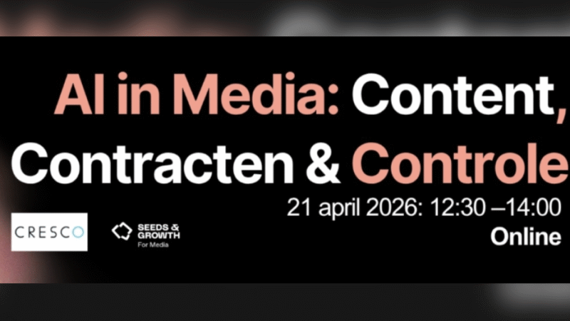 Webinar AI in Media: Content, Contracten & Controle
